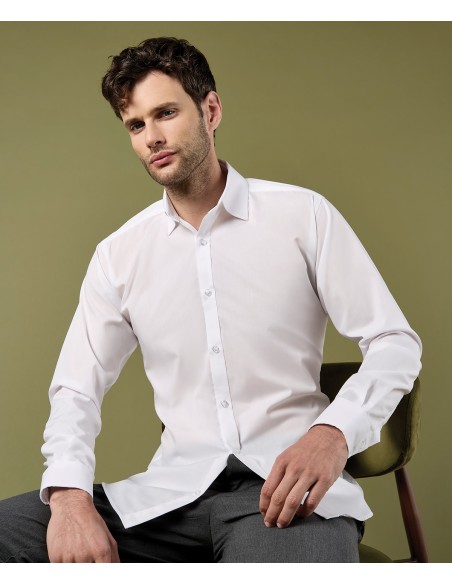 KUS-KK192-Mens Slim Fit Business Shirt Long Sleeve