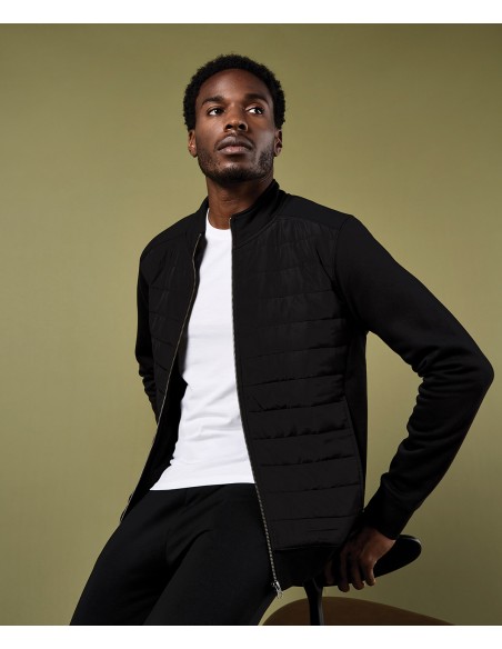 KUS-KK331-Regular Fit Quilted Full Zip Sweatshirt