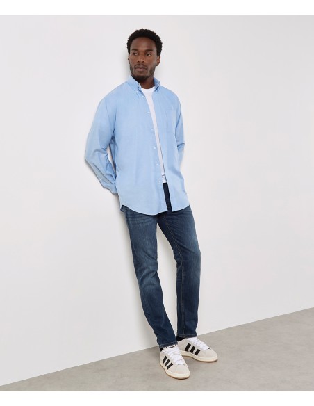 KUS-KK351-Mens Classic Fit Workwear Oxford Shirt Long Sleeve