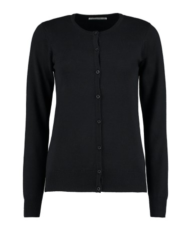 KUS-KK355-Cardigan col rond à manches longues Arundel Femme