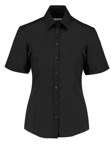 KUS-KK742F-Womens Tailored Fit Business Shirt Short Sleeve