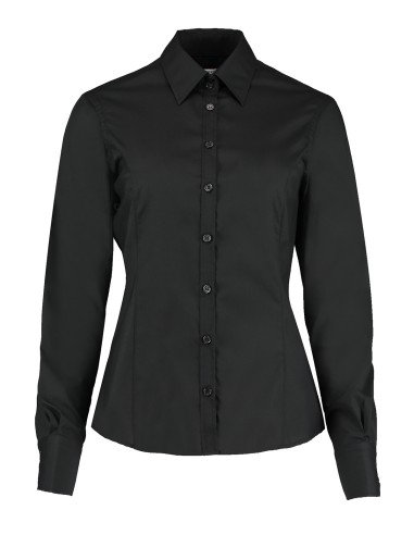KUS-KK743F-Womens Tailored Fit Business Shirt Long Sleeve