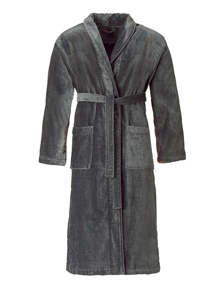 V-Feeling-L-Velour Bathrobe Feeling With Shawl collar