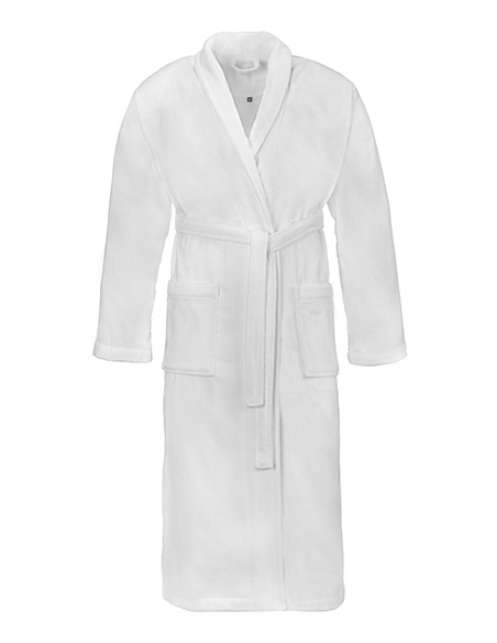 V-Feeling-L-Velour Bathrobe Feeling With Shawl collar