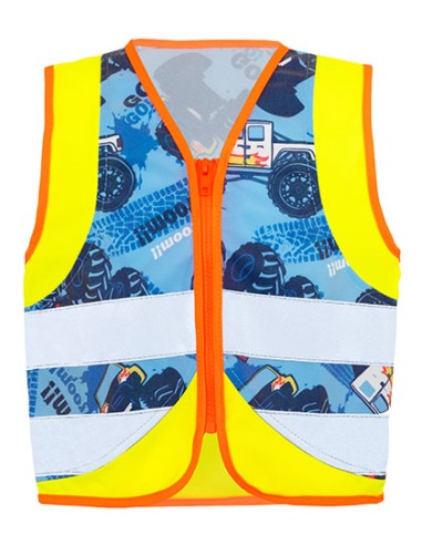 KOR-ACTVEH-Childrens Safety Vest Action Vehicle Fun CO² Neutral