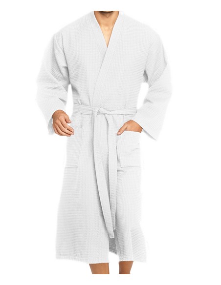 V-Wellington-Piqué Bathrobe Wellington