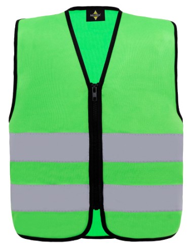 KOR-KWRX-Kids Hi-Vis Safety Vest With Front Zipper Aalborg