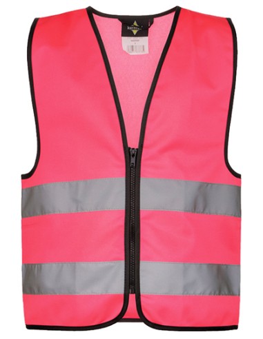 KOR-KWRX-Kids Hi-Vis Safety Vest With Front Zipper Aalborg