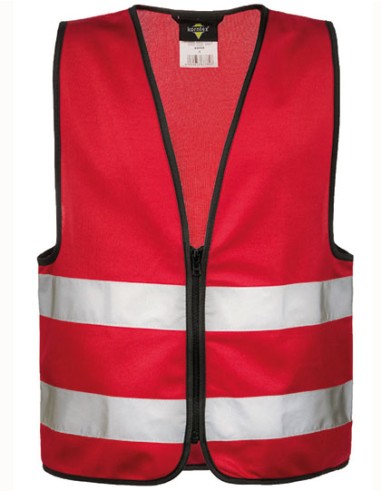 KOR-KWRX-Kids Hi-Vis Safety Vest With Front Zipper Aalborg