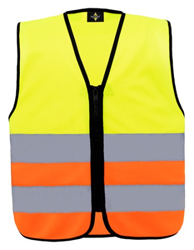 KOR-KWRX-Kids Hi-Vis Safety Vest With Front Zipper Aalborg