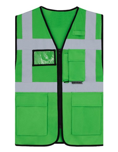 KOR-KXEXQ-Multifunctional Hi-Vis Mesh-Vest Athens