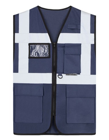KOR-KXEXQ-Multifunctional Hi-Vis Mesh-Vest Athens
