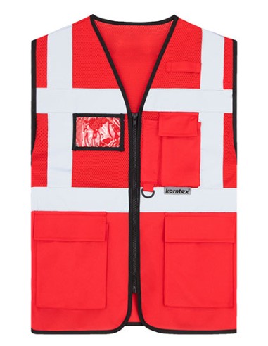 KOR-KXEXQ-Multifunctional Hi-Vis Mesh-Vest Athens