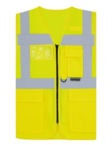 KOR-KXEXQ-Multifunctional Hi-Vis Mesh-Vest Athens