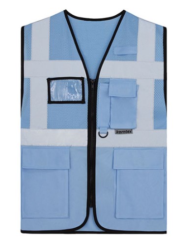 KOR-KXEXQ-Multifunctional Hi-Vis Mesh-Vest Athens