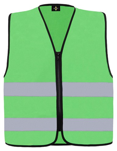 KOR-RX217-Hi-Vis Safety Vest Cologne With Front Zipper