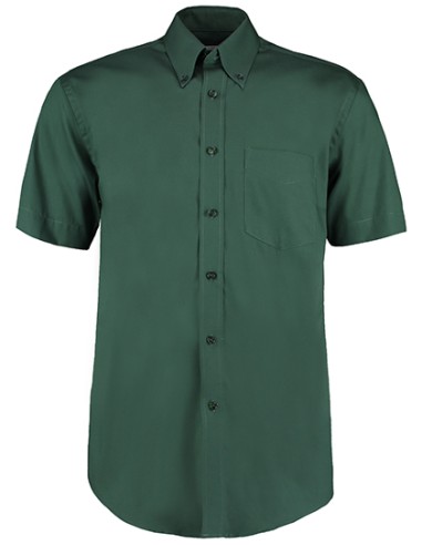 KUS-KK109-Mens Classic Fit Premium Oxford Shirt Short Sleeve