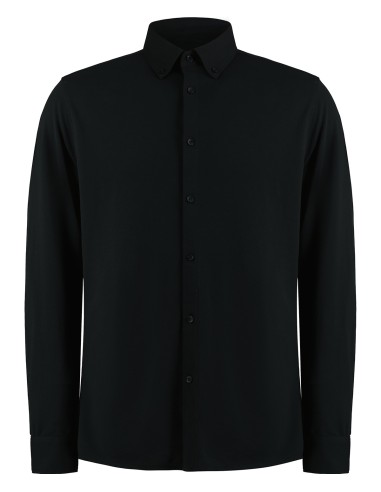 KUS-KK143-Tailored Fit Superwash® 60º Pique Shirt Long Sleeve
