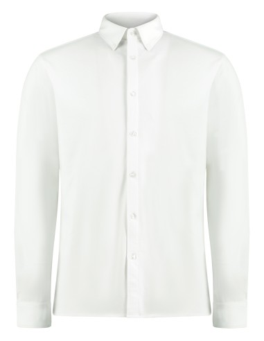 KUS-KK143-Tailored Fit Superwash® 60º Pique Shirt Long Sleeve