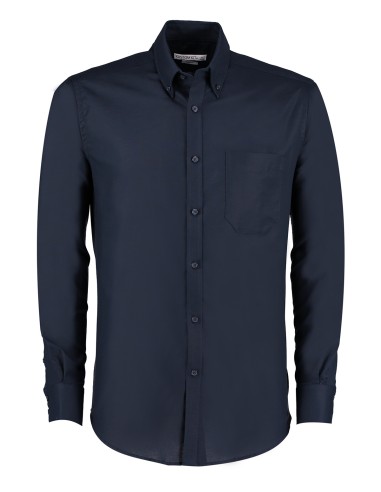 KUS-KK184-Men`s Slim Fit Workwear Oxford Shirt Long Sleeve