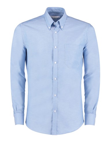 KUS-KK184-Men`s Slim Fit Workwear Oxford Shirt Long Sleeve