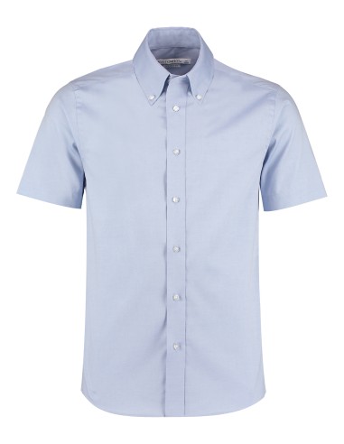 KUS-KK187-Chemise Oxford de première qualité à manches courtes slim