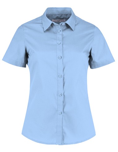 KUS-KK241-Womens Tailored Fit Poplin Shirt Short Sleeve