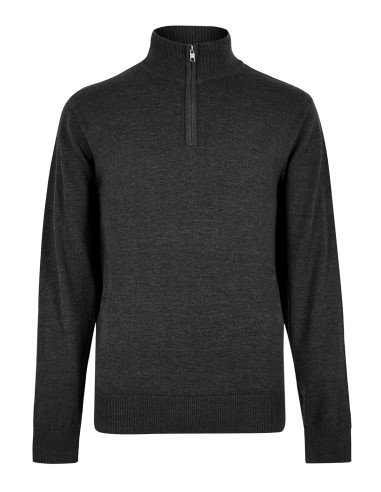 KUS-KK254-Pull Arundel à zip quart de longueur de coupe régulière