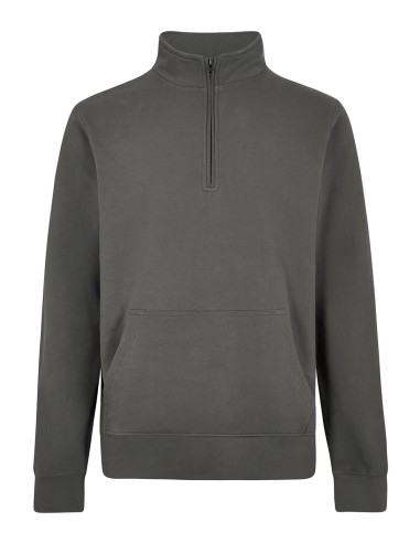 KUS-KK339-Regular Fit 1/4 Zip Pique Sweatshirt