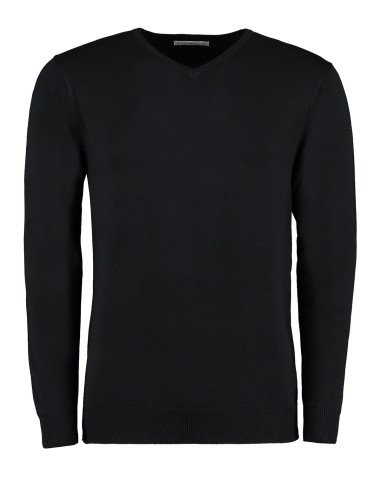 KUS-KK352-Regular Fit Arundel V-Neck Sweater