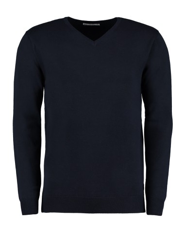 KUS-KK352-Regular Fit Arundel V-Neck Sweater
