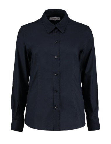 KUS-KK361-Womens Tailored Fit Workwear Oxford Shirt Long Sleeve
