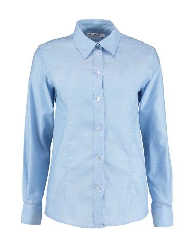 KUS-KK361-Womens Tailored Fit Workwear Oxford Shirt Long Sleeve