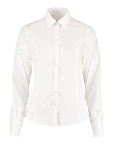 KUS-KK743F-Womens Tailored Fit Business Shirt Long Sleeve