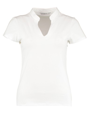 KUS-KK770-Women`s Regular Fit Mandarin Collar Top