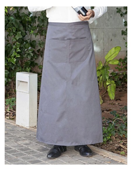 LIN-FS100100Z-Bistro Apron With Front Pocket