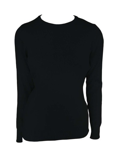 LEE-LE901-WOMEN’S CREW NECK FINE GAUGE COTTON PULLOVER