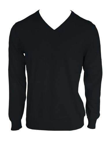 LEE-LE950-MEN’S V-NECK FINE GAUGE COTTON PULLOVER
