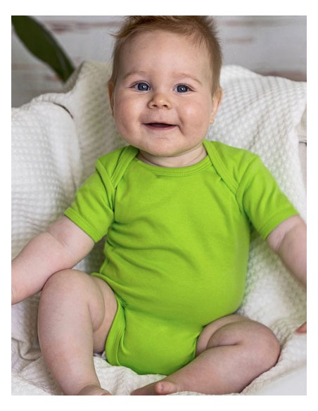 LIN-12001-1120-Organic Baby Bodysuit Short Sleeve Bailey 01