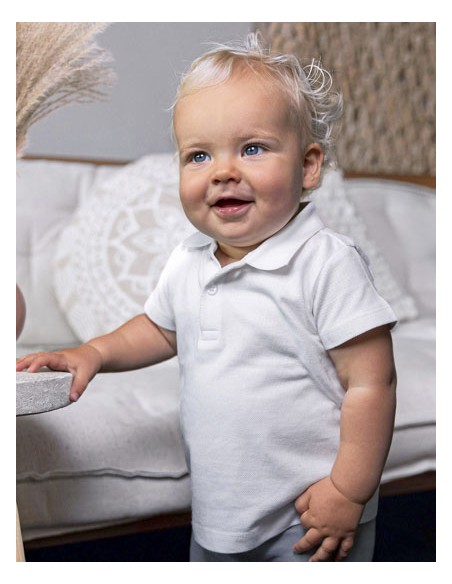 LIN-13003-1122-Organic Baby Polo Short Sleeve Teddy 01