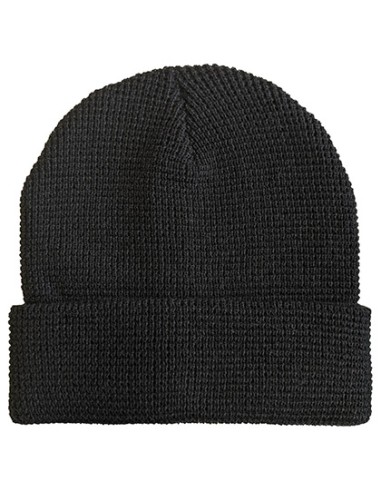 LME-1463-Knitted Beanie Waffle Look