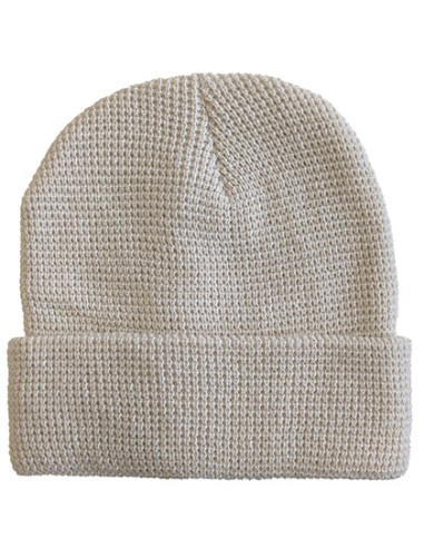 LME-1463-Knitted Beanie Waffle Look