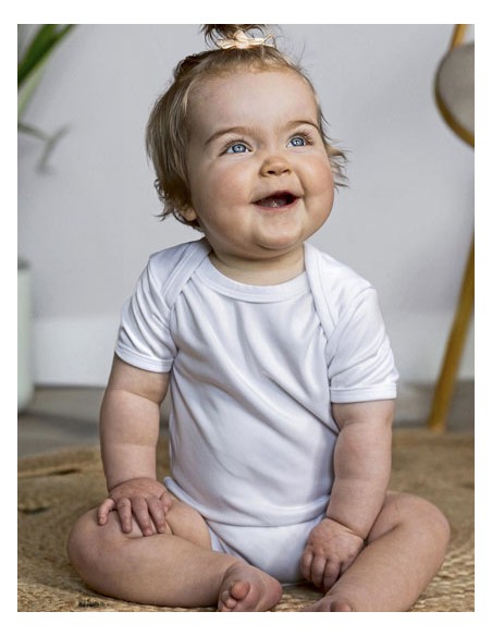 LIN-ROM540-Short Sleeve Baby Bodysuit Polyester