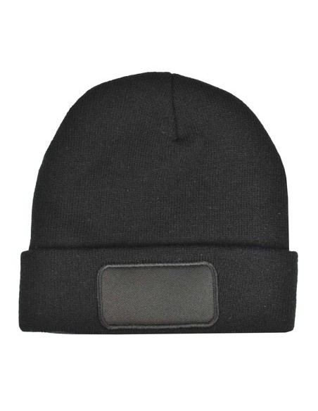 LME-1451-Knitted Hat With Patch