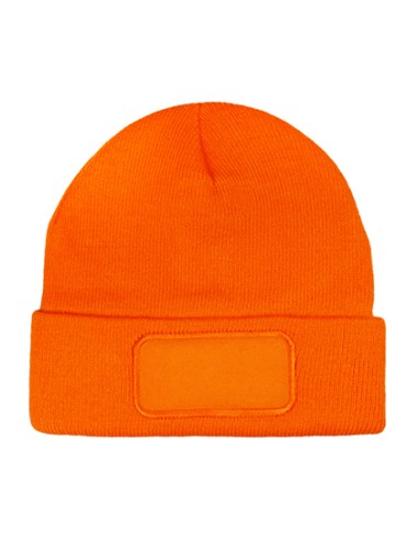 LME-1451-Knitted Hat With Patch