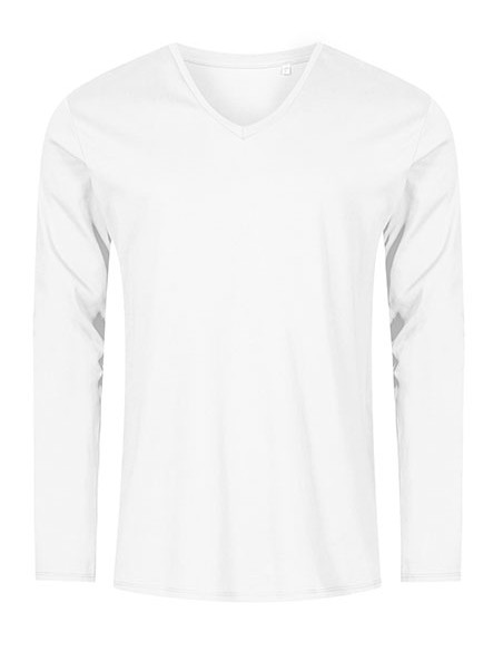 X-1460-Mens V-Neck T-Shirt Long Sleeve