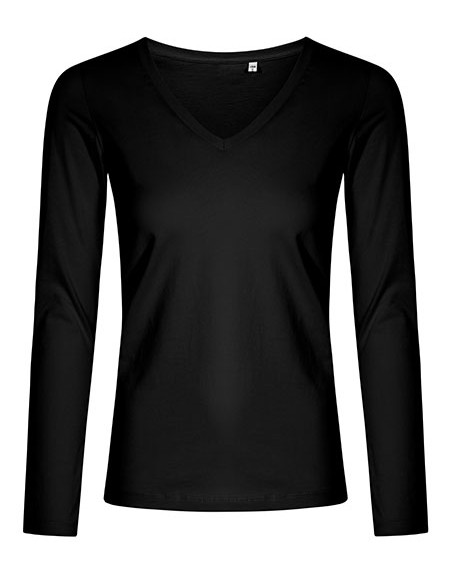 X-1560--Womens V-Neck T-Shirt Long Sleeve