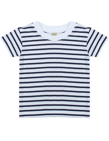 LAR-LW027-Short Sleeved Stripe T Shirt