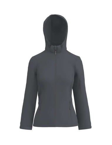 LEE-LE821-WOMEN’S 3-LAYER DETACHABLE HOODED SOFTSHELL JACKET