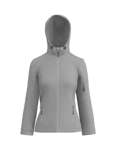 LEE-LE821-WOMEN’S 3-LAYER DETACHABLE HOODED SOFTSHELL JACKET